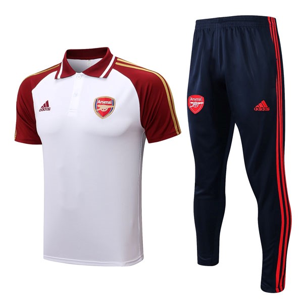 Polo Arsenal Conjunto Completo 2022/23 Rojo Blanco